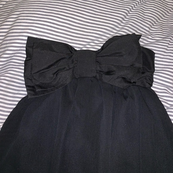 Black Bow Tie Dress - Picture 2 of 5